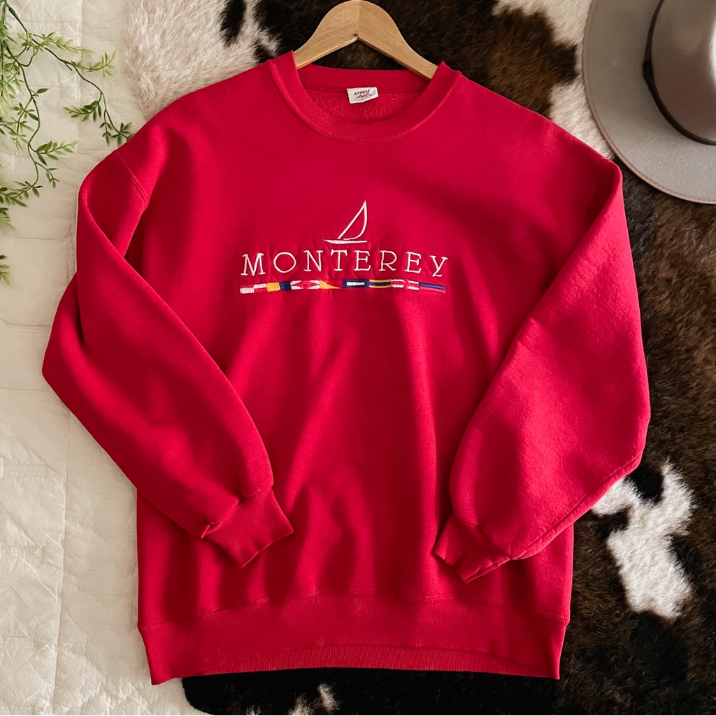 Vintage Monterey Embroidered Sweatshirt